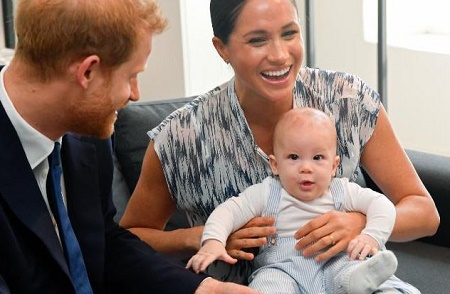 Prince Harry and Meghan Markle With Their First Child, a Son Archie Harrison Mountbatten-Windsor, 2
