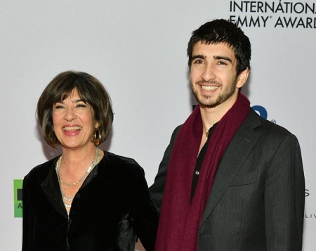 Christiane Amanpour with her son Darius John Rubin.