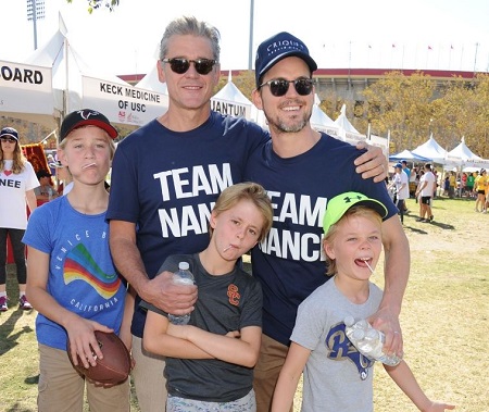 : Matt Bomer and his husband of 10 Years Simon Halls With their sons, Henry, Kit, and Walker Halls.