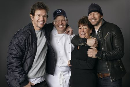 Michelle Wahlberg's late parents, Donald Wahlberg and Alma E. Donnelly Wahlberg with her two younger brothers, Mark and Donnie Wahlberg.