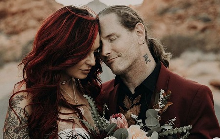 The Wedding Photo Of Corey Taylor and Alicia Dove