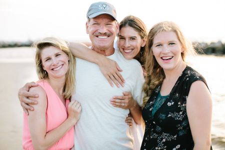 Bill Cowher is having a quality time with his three daughters, Meagan, Lauren and Lindsay Cowher near beachside. Is Cowher married twicely? Who is his current wife?