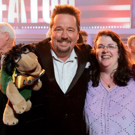Angie Fiore's husband, Terry Fator and his first ex-wife, Melinda Fator. Does Angie share any children with her husband, Terry?
