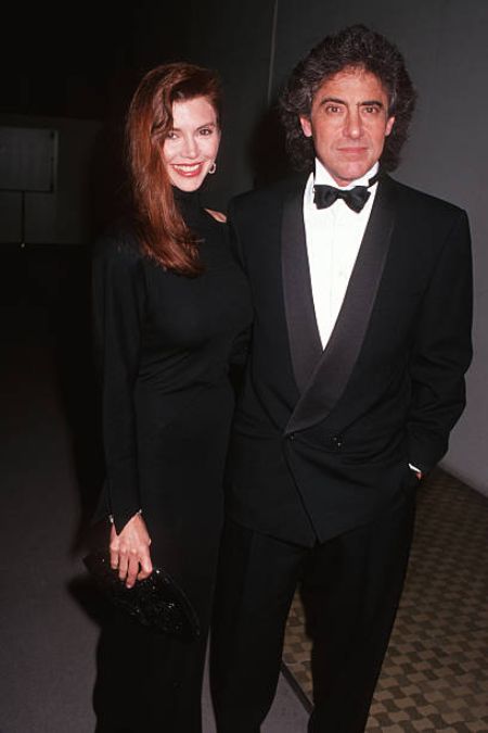 Christopher Skinner's ex-wife, Victoria Principal with her second ex-husband, Harry Glassman during National Jewish Fund Dinner at Beverly Hilton Hotel in Beverly Hills, California on 29th November 1989. Is Victoria Principal's first ex-husband, Christopher married twicely?