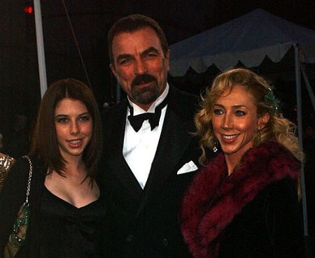 Tom Selleck and Jillie Mack with their daughter Hannah Margaret Selleck (left).