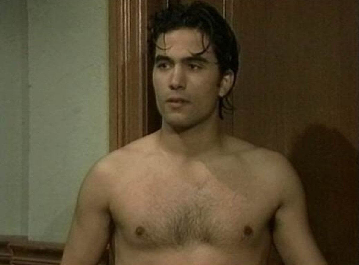 Shirtless picture of Ignacio Serricchio from a TV series.. 