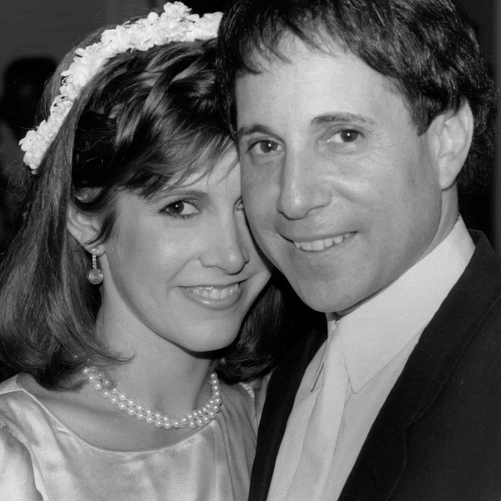 Paul Simon with late actress Carrie Fisher