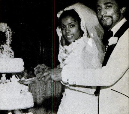 Bernnadette Stanis' wedding with her first husband, Thomas Fauntleroy.