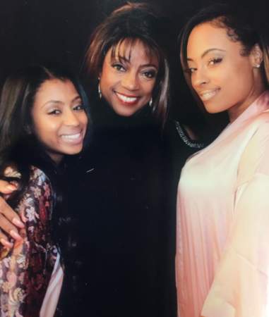 Bernnadette Stanis with her daughters, Dior Ravel Fontana on her left and Brittany Rose Fontana on her right.