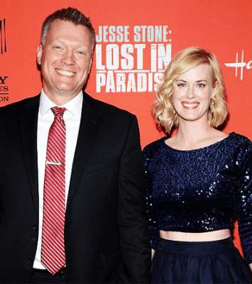 Bryan Spies & his wife Abigail Hawk during an event. 