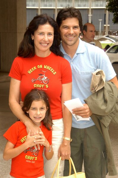 Chris Ciaffa with his wife Mimi Rogers and his daughter Lucy Julia Rogers-Ciaffa