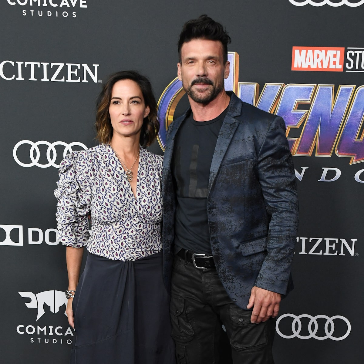 Wendy Moniz and her ex husband Frank Grillo in a frame..