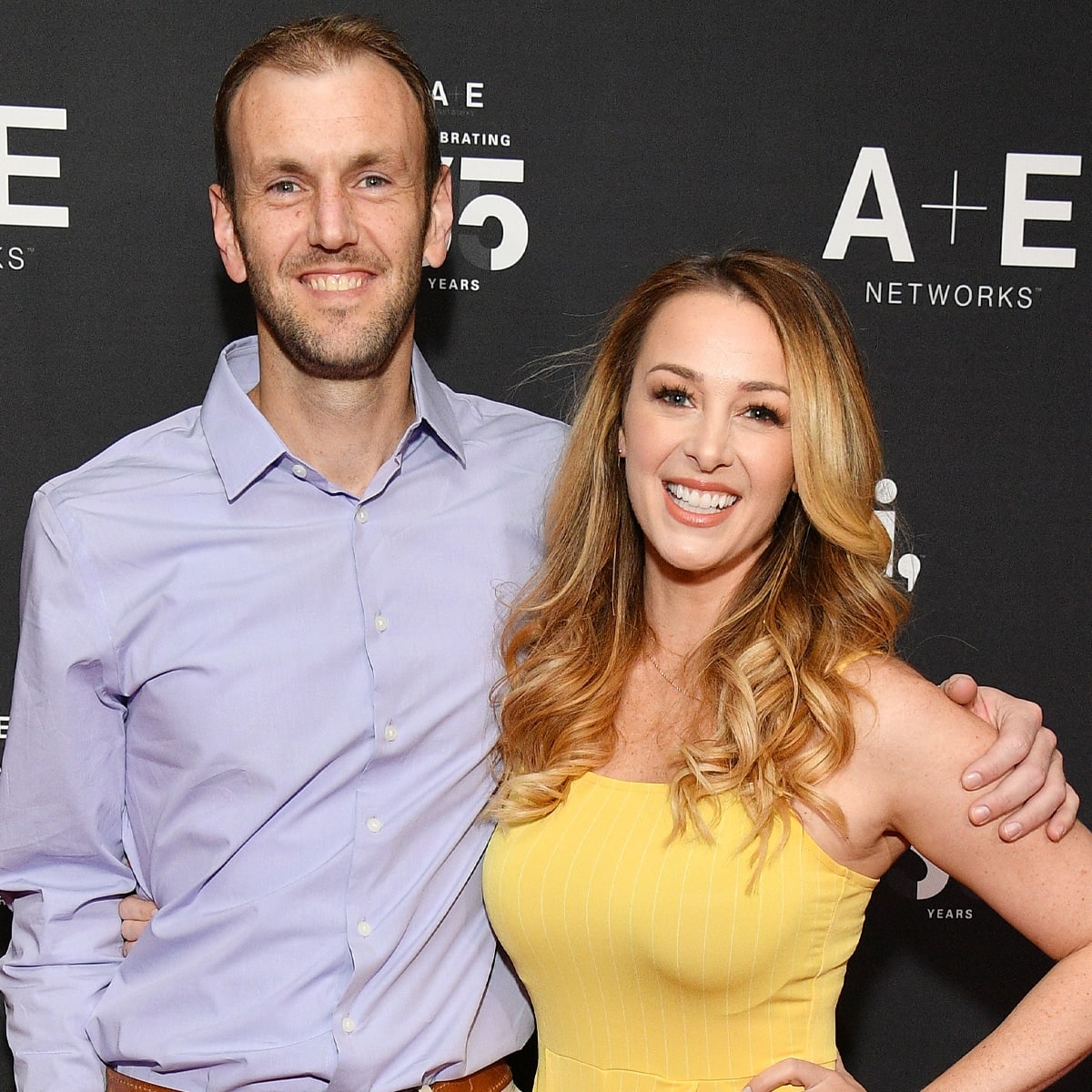 Dough Hehner with his wife Jamie Otis in a frame.