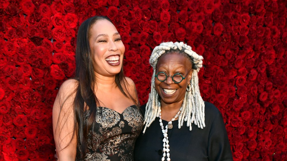 Alexandrea Martin with her mother Whoopi Goldberg in a frame
