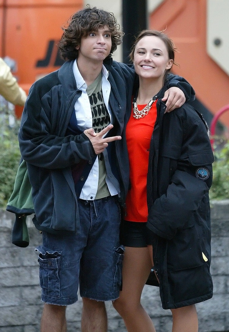 Adam G Sevani posing with her ex girlfriend Montana Tucker
