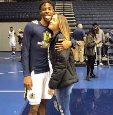 Picture of Ja Morant with her girlfriend Kk Dixon while between his game.