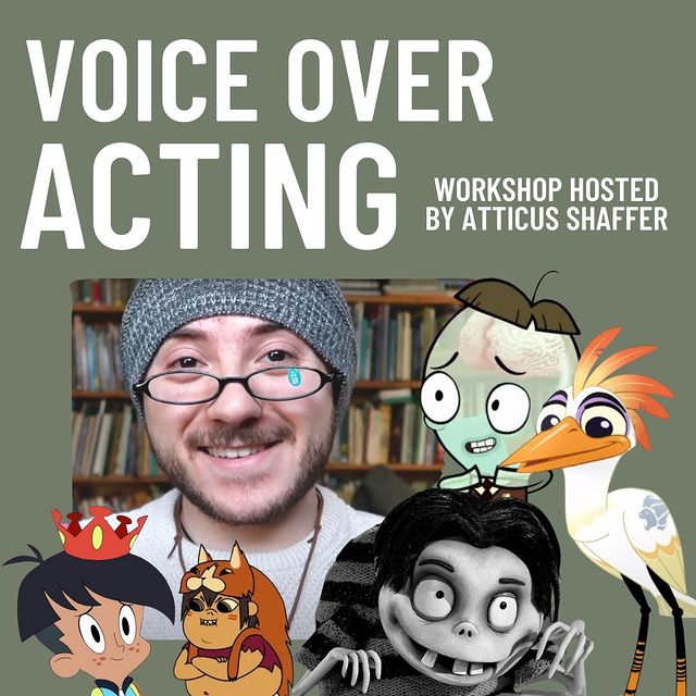 Picture of Atticus Shaffer along with his voiceovers characters