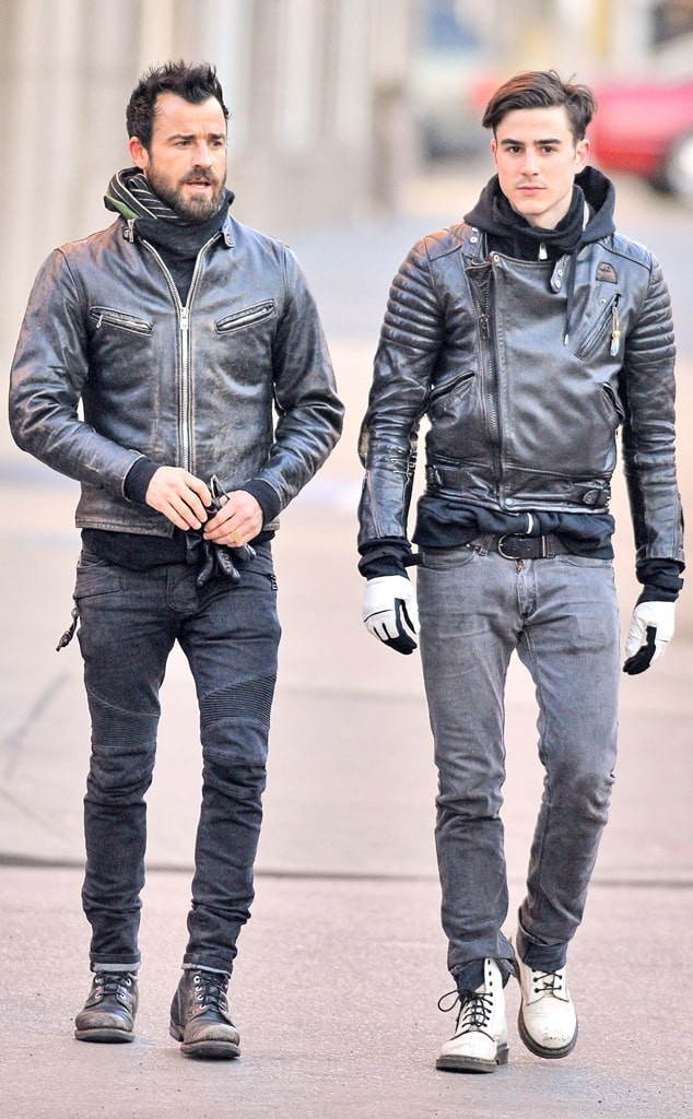 Picture of Elizabeth Theroux's brothers, Justin Theroux and Sevastian Theroux