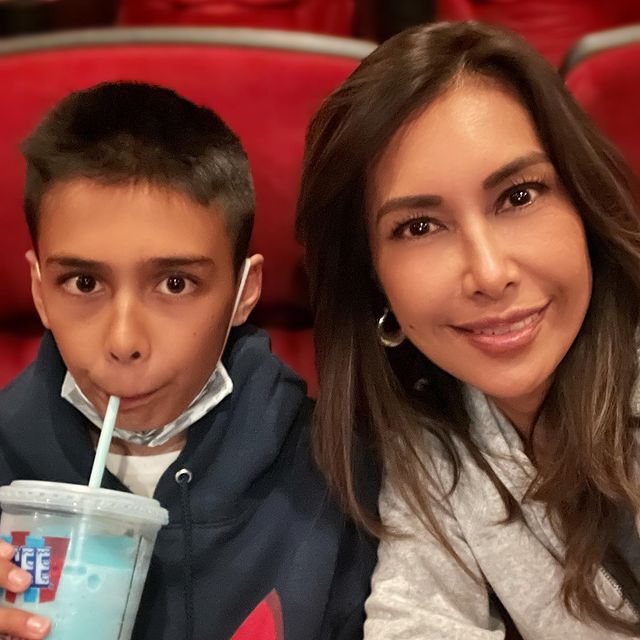 Picture of Maria Quiban and her son Gus Whitesell