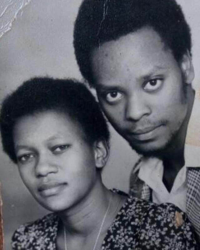 Picture of Edi Gathegi's father John N Gtahegi and his mother