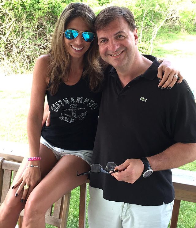 Picture of Nicole Petallides and her husband Nicholas Tsiolasin
