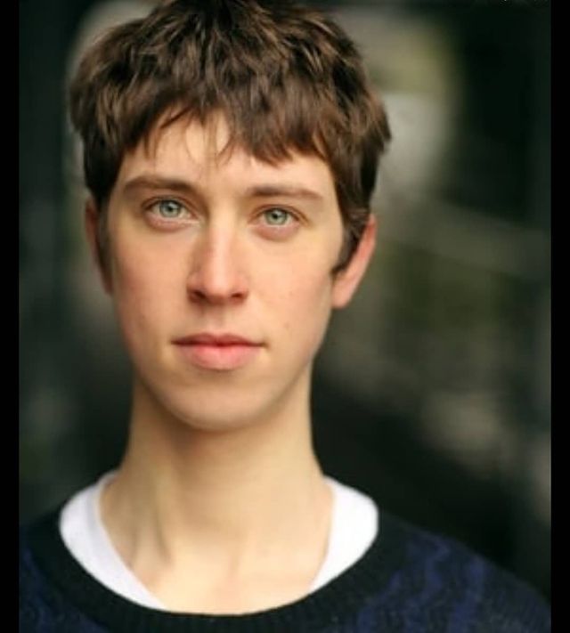 Picture of Angus Imrie wearing black tshirt