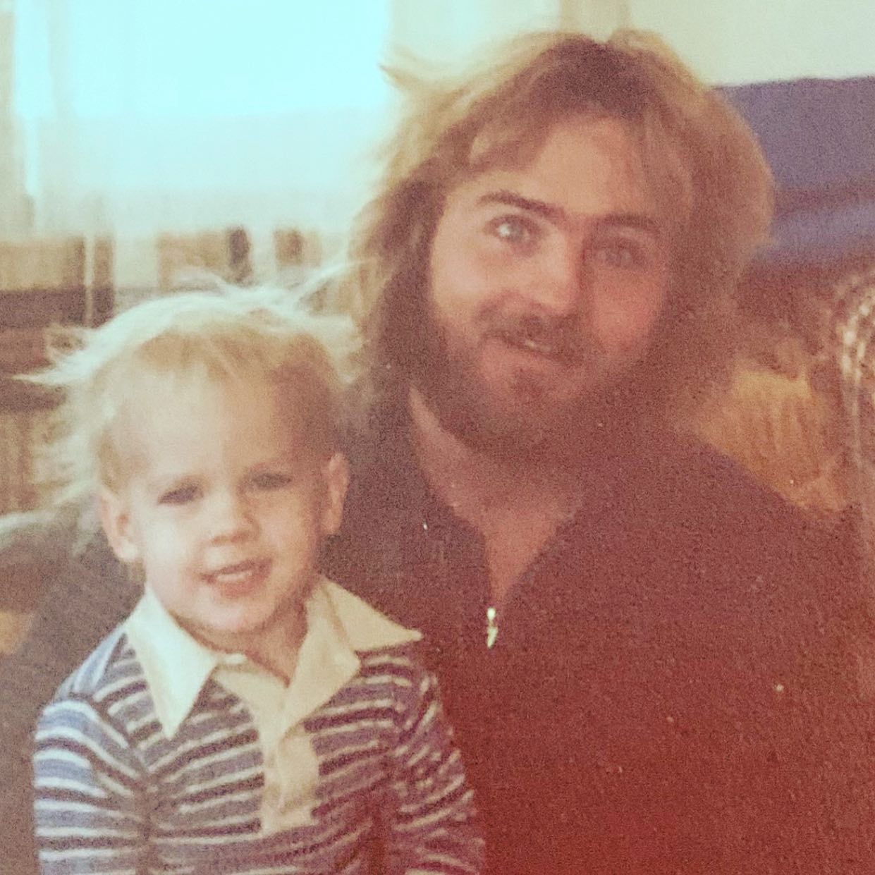 Early Picture of Zachary Knighton and his father Billy Knighton 