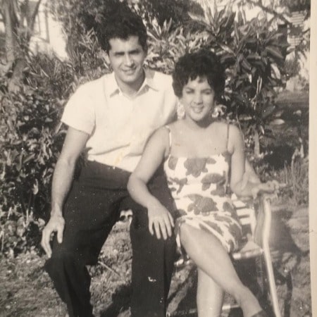 Black and white photo of Maria Canals-Barrera's father Ricardo Canals Sr. and mother Sara Canals 