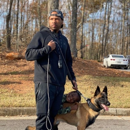 Mendeecees Harris uploading his photo with his pet dog and son on his social media 