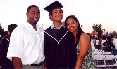 Picture of Courtenay Chatman, her ex-husband Michael Jai White and their child Morgan Michelle White 