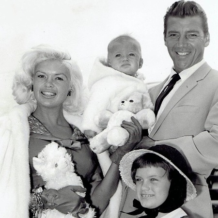 Jayne Mansfield and Mickey Hargitay with their children.