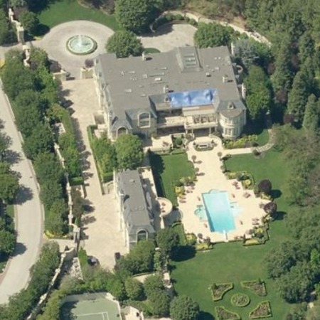 Denzel Washington's estate in Beverly Hills.