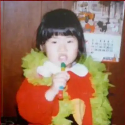A childhood picture of Akiko Matsuura in Osaka, Japan.