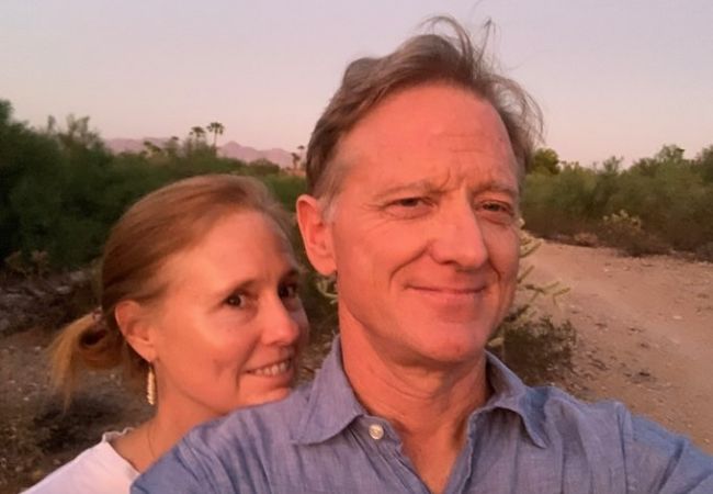 A picture of Shauna Redford's late brother Jamie Redford with his wife, Kyle.