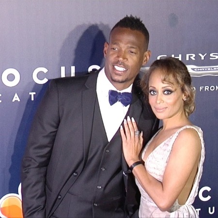 Marlon Wayans with his wife Angelica Zachary before the divorce. 