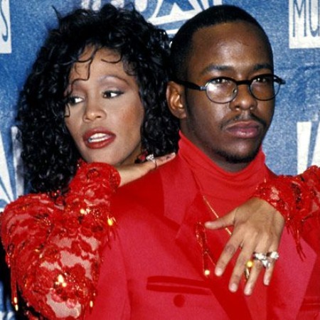 Bobby Brown with his former wife Whitney Houston.