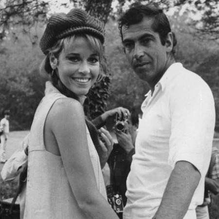 Jane Fonda with her husband Roger Vadim.
