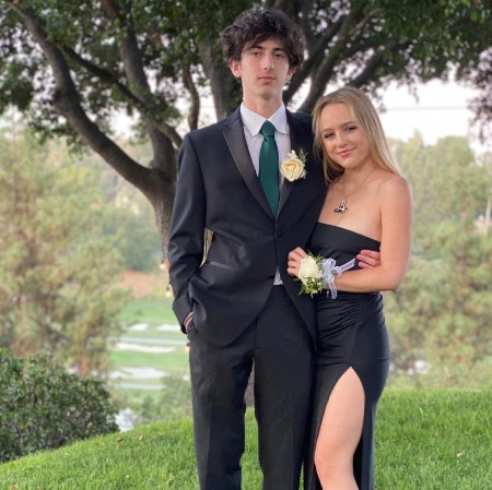 Lola Ray Facinelli with her dance partner during the Prom. 