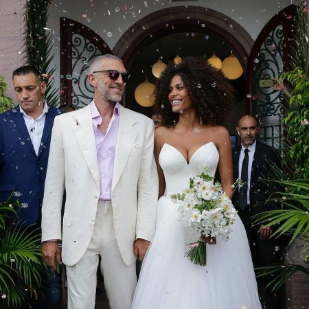 The Marriage Ceremony picture of Vincent Cassel and  Tina Kunakey. 