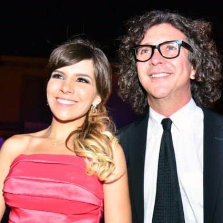 Karla Panini with her ex-husband Oscar Burgos. 