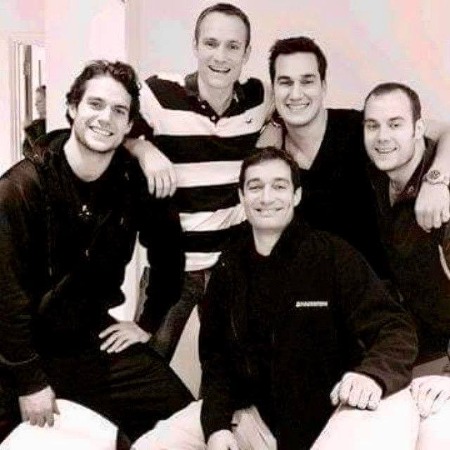 The picture of Niki Richard Dalgliesh Cavill with his four brothers.