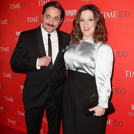 Ben Falcone with his loving wife Melissa McCarthy. 