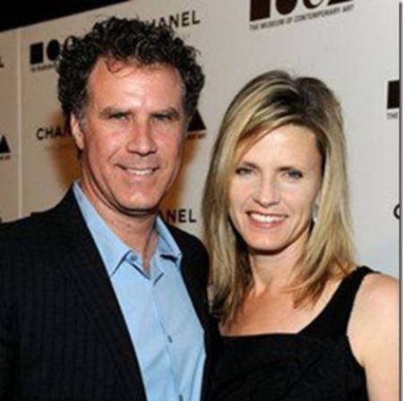 Will Ferrell with his wife Viveca Paulin. 
