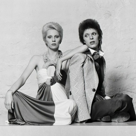 Angie Bowie with her ex-husband David Bowie. 