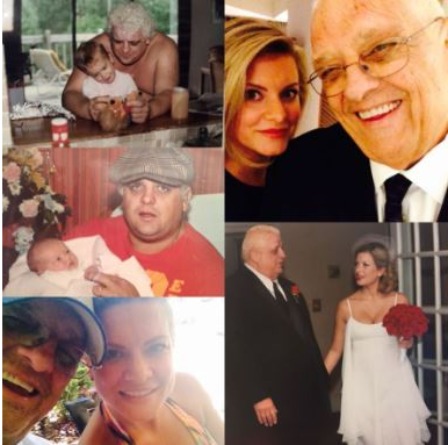 Teil Runnels Photo College includes her wedding ceremony picture with her father Dusty Rhodes.