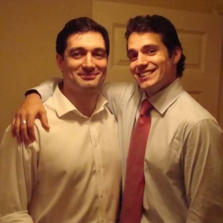 The photo of Piers Cavill with his brother Henry Cavill.