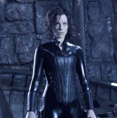 Kate Beckinsale's character Selene in the movie franchise Underworld.