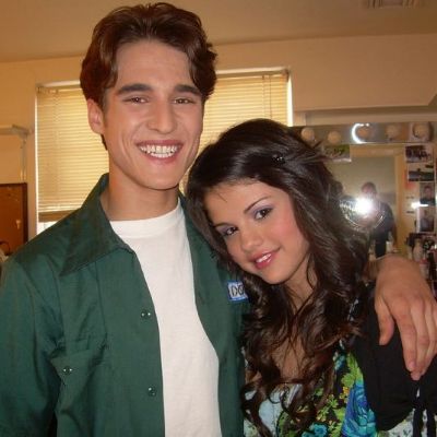 Daniel Samonas with Selena Gomez from Wizards of Waverly Place.