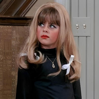 Young Lisa Gerritsen in her acting role and makeup.