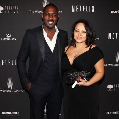 Idris alongside his former girlfriend on a Netflix event.